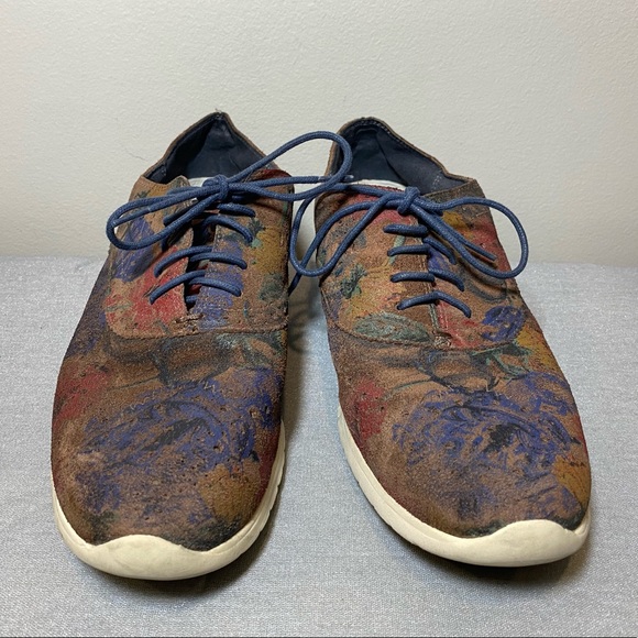 Rare Cole Haan ZeroGrand Printed Wingtip Shoes - Picture 2 of 9